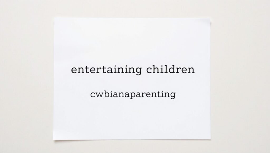 entertaining children cwbiancaparenting